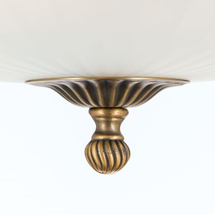 Bevestigde hanglamp ROCCA 4xE27/60W/230V diameter 43 cm brons/wit