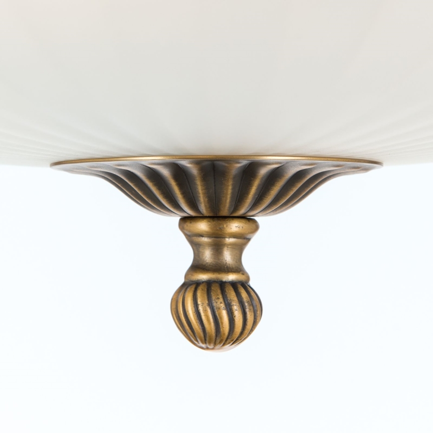 Bevestigde hanglamp ROCCA 4xE27/60W/230V diameter 43 cm brons/wit