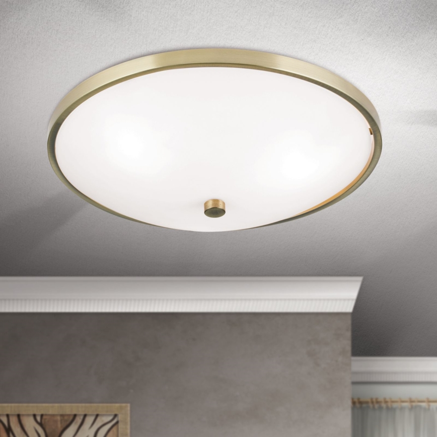 Plafonnier AIDA 3xE27/60W/230V d. 40 cm laiton