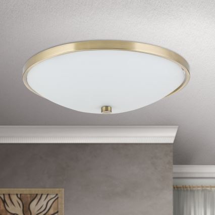 Plafonnier AIDA 3xE27/60W/230V d. 40 cm laiton