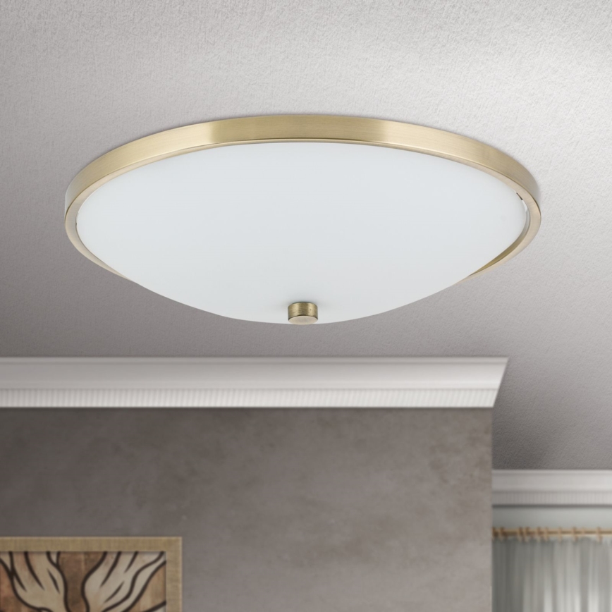 Plafonnier AIDA 3xE27/60W/230V d. 40 cm laiton