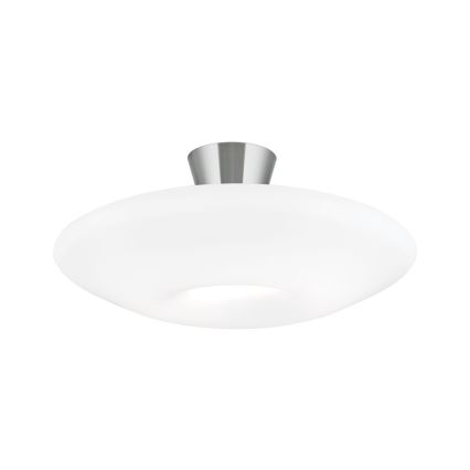 Plafondlamp BLANC 2xE27/60W/230V diameter 49 cm mat chroom