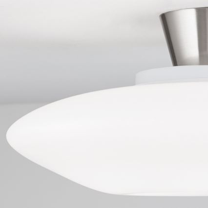Plafonnier BLANC 2xE27/60W/230V d. 49 cm chrome mat
