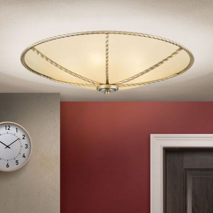Plafondlamp MAURO 5xE27/60W/230V diameter 56 cm brons