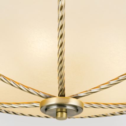 Plafondlamp MAURO 5xE27/60W/230V diameter 56 cm brons