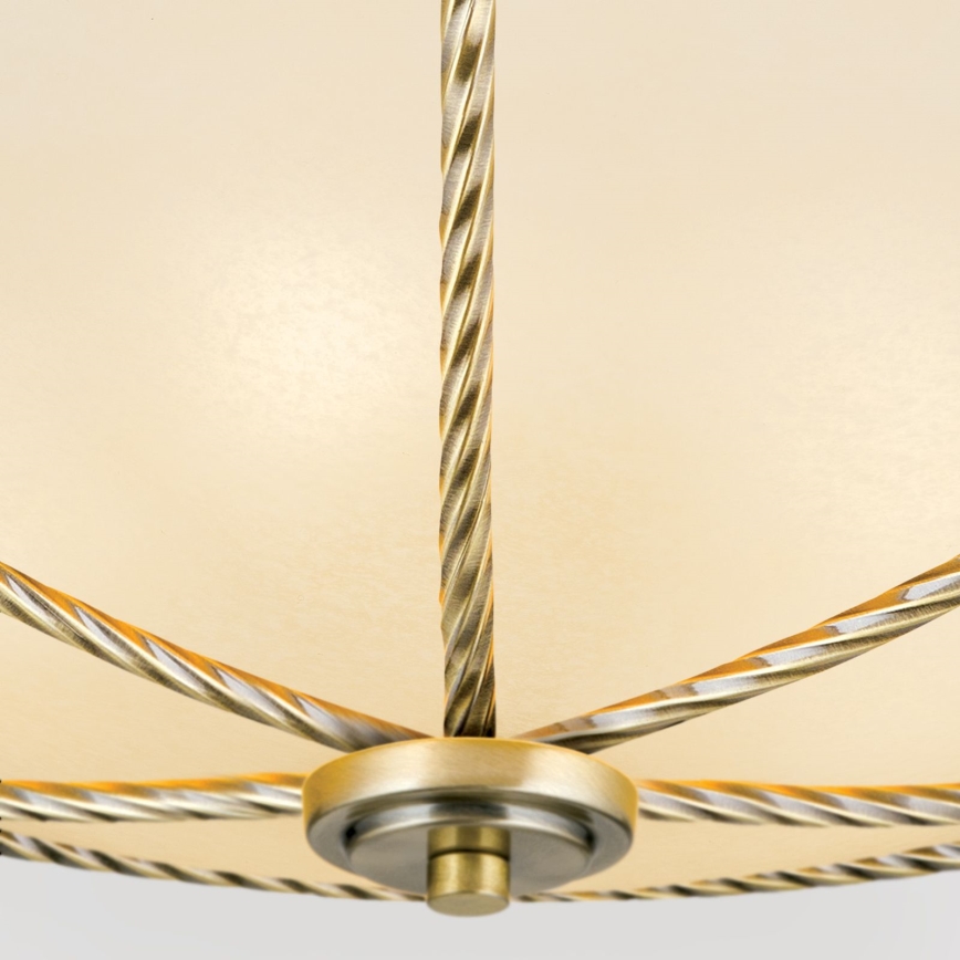 Plafondlamp MAURO 5xE27/60W/230V diameter 56 cm brons