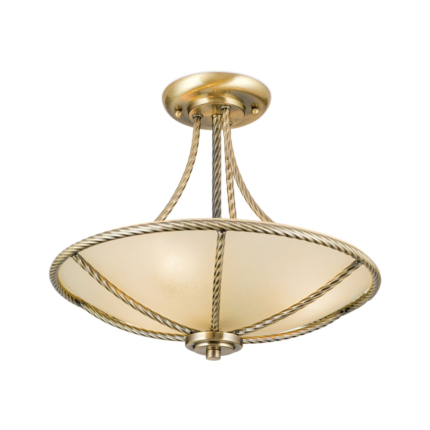 Suspension-barre MAURO 3xE27/60W/230V d. 42 cm bronze