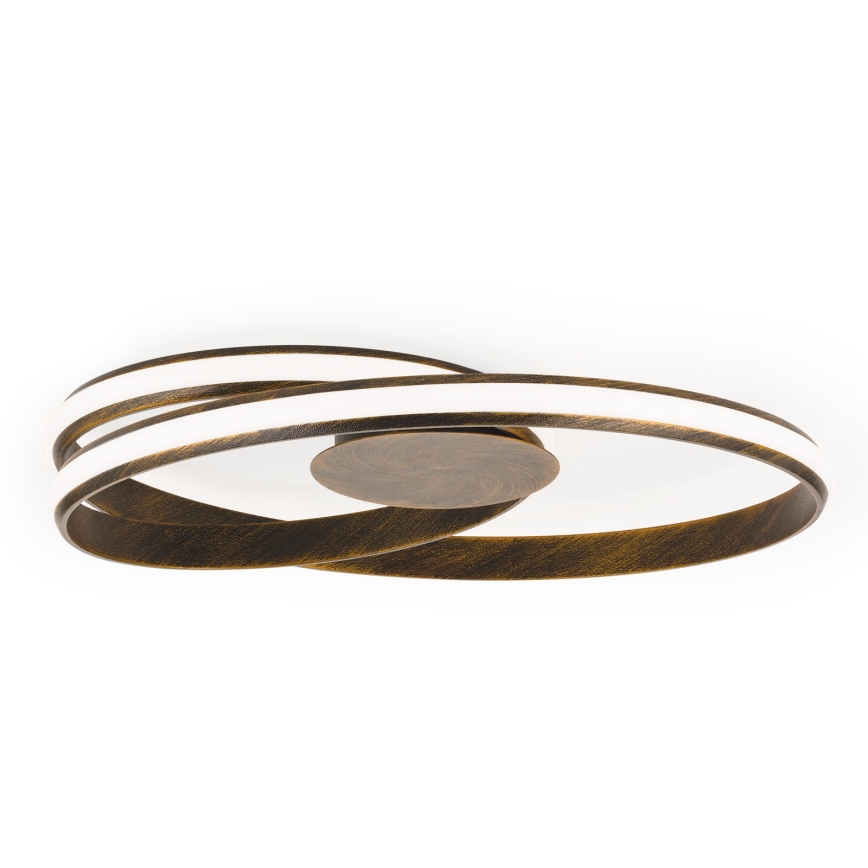 Dimbare LED Plafondlamp CIRCUS LED/30W/230V bruin/patina
