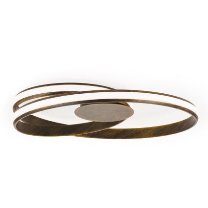 LED Dimbaar Plafondlamp CIRCUS LED/30W/230V bruin/patina