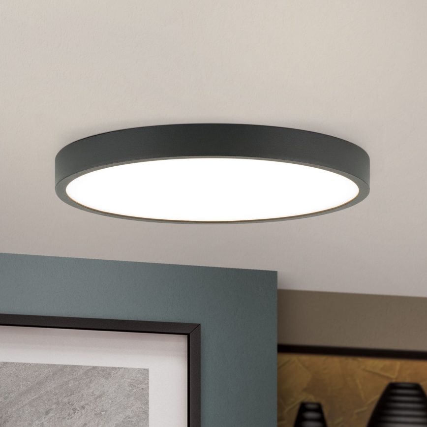 Plafonnier BULLY LED/24W/230V d. 24 cm noir