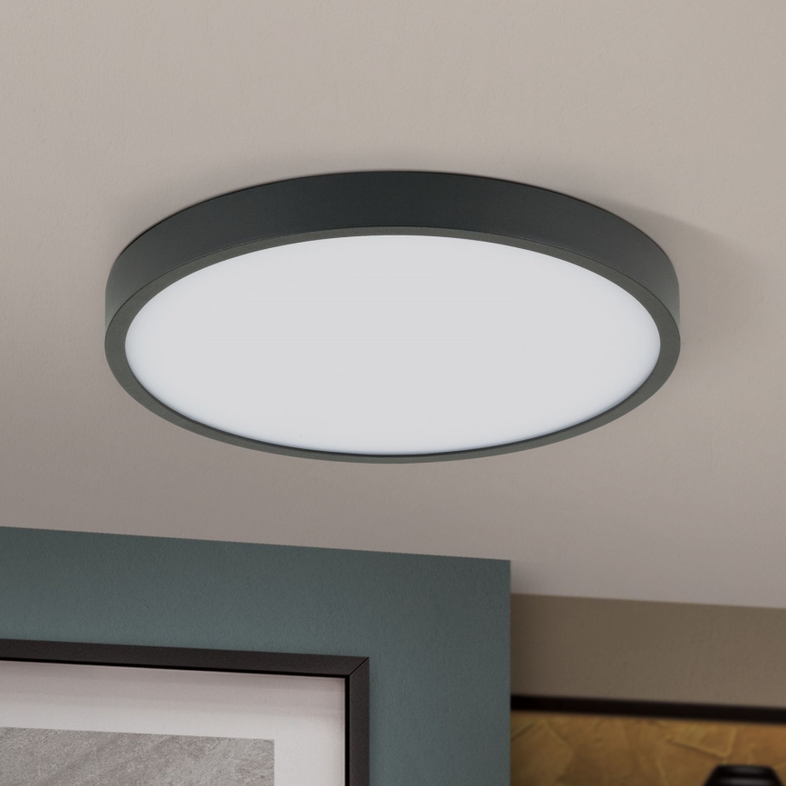 Plafonnier BULLY LED/24W/230V d. 24 cm noir