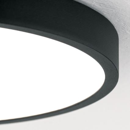Plafonnier BULLY LED/24W/230V d. 24 cm noir