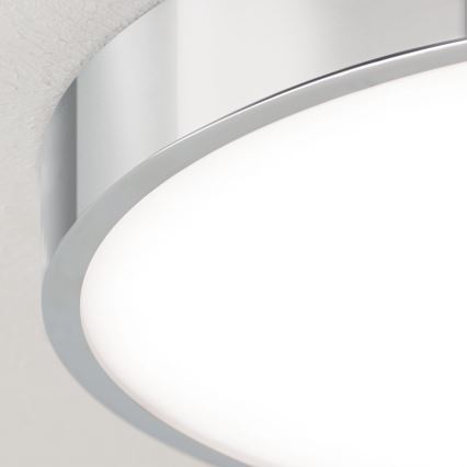 LED Plafondlamp BULLY LED/28W/230V diameter 28 cm glanzend chroom