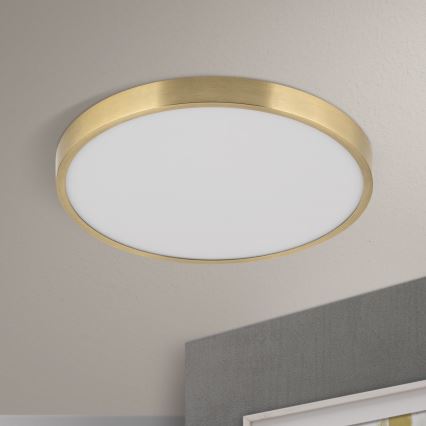 LED Plafondlamp BULLY LED/28W/230V diameter 28 cm goud