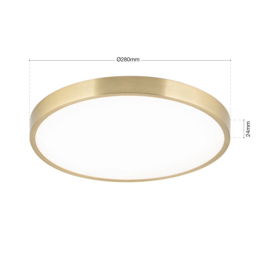 LED Plafondlamp BULLY LED/28W/230V diameter 28 cm goud