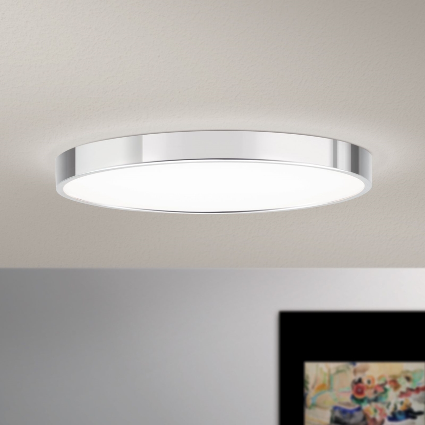 Plafonnier BULLY LED/28W/230V d. 28 cm chrome brillant