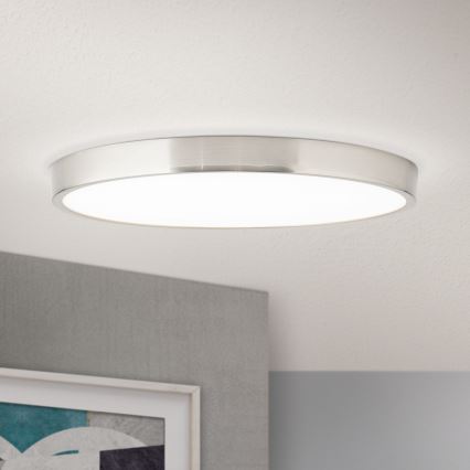 Plafonnier BULLY LED/28W/230V d. 28 cm chrome mat