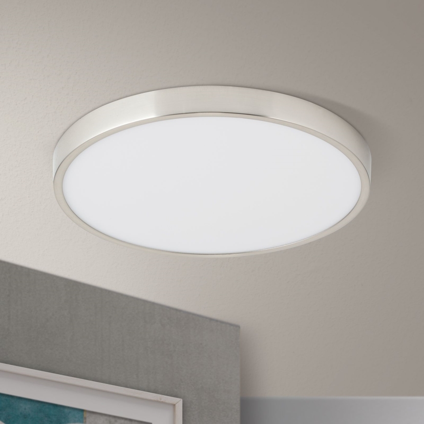 Plafonnier BULLY LED/28W/230V d. 28 cm chrome mat