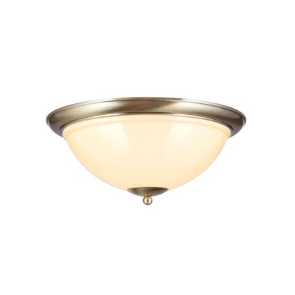 Plafondlamp AUSTRIAN OLD LAMP 3xE27/60W/230V diameter 50 cm brons/beige
