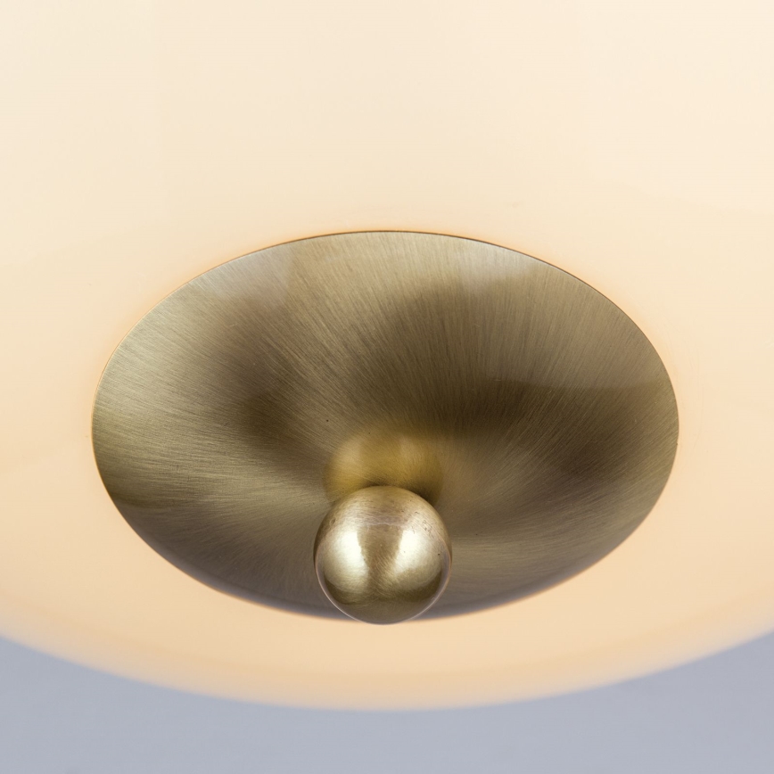 Plafondlamp AUSTRIAN OLD LAMP 3xE27/60W/230V diameter 50 cm brons/beige