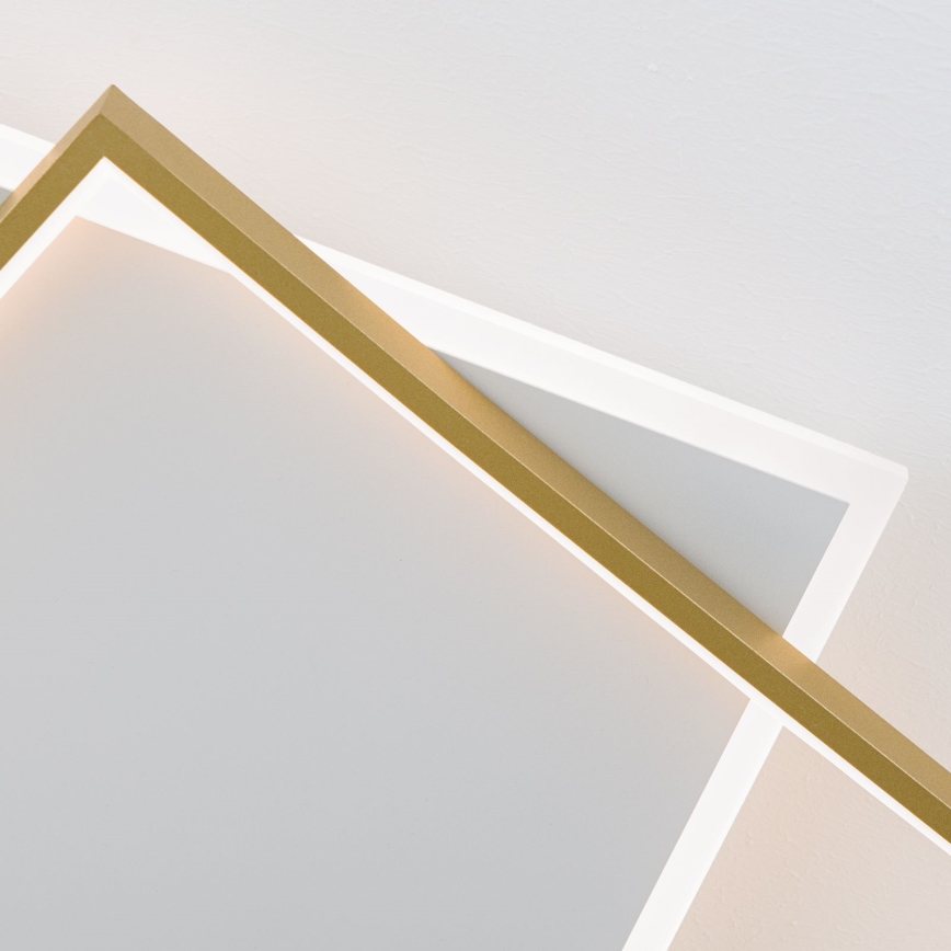 LED Dimbaar Plafondlamp EMANUEL LED/50W/230V wit/goud