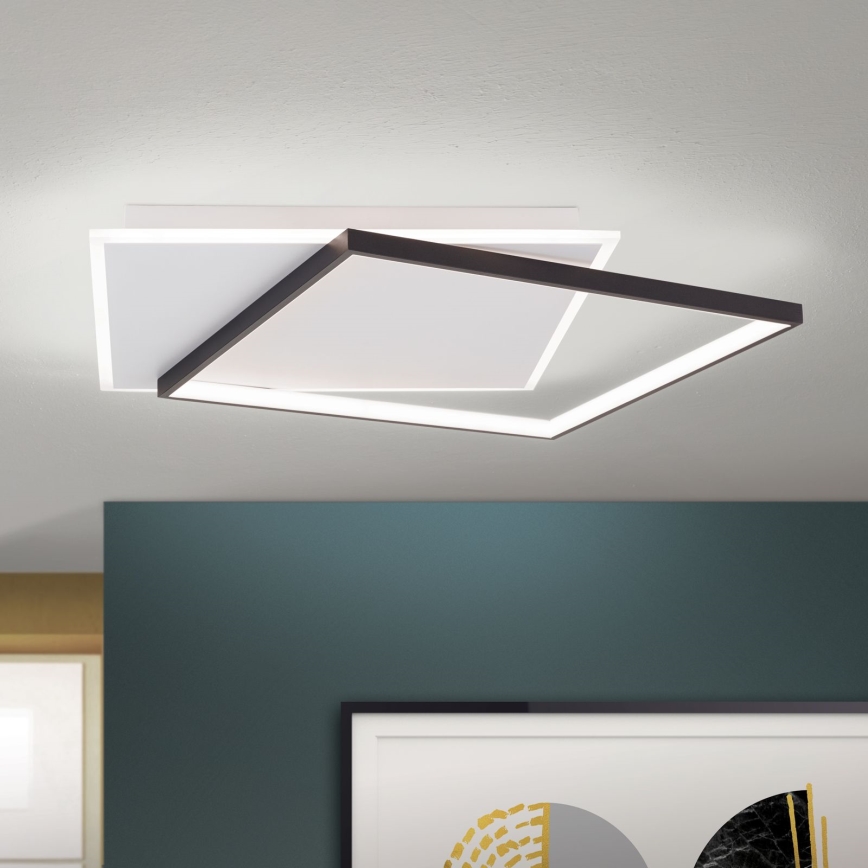 Plafonnier à intensité variable EMANUEL LED/50W/230V blanc/noir
