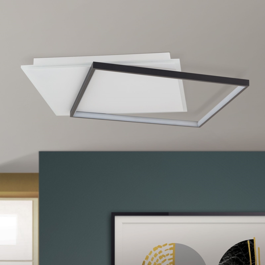 Plafonnier à intensité variable EMANUEL LED/50W/230V blanc/noir