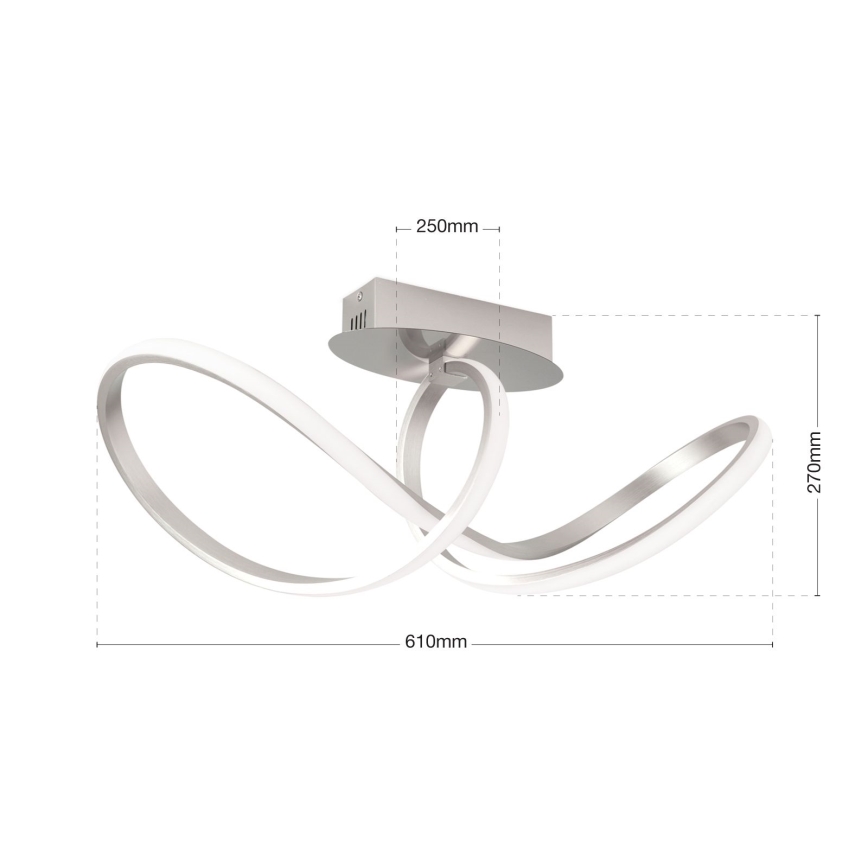 Plafonnier à intensité variable CIRCUS LED/30W/230V chrome mat