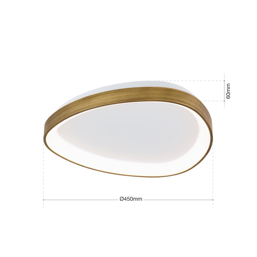Plafonnier CHARLIE LED/35W/230V d. 45 cm doré