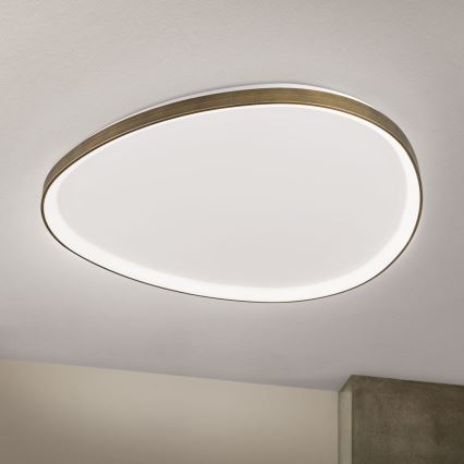 Plafonnier CHARLIE LED/72W/230V d. 80 cm doré
