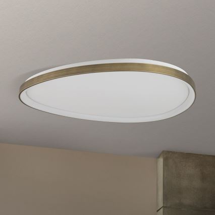 Plafonnier CHARLIE LED/72W/230V d. 80 cm doré