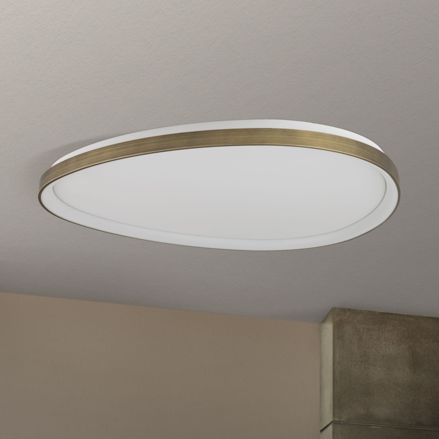 Plafonnier CHARLIE LED/72W/230V d. 80 cm doré