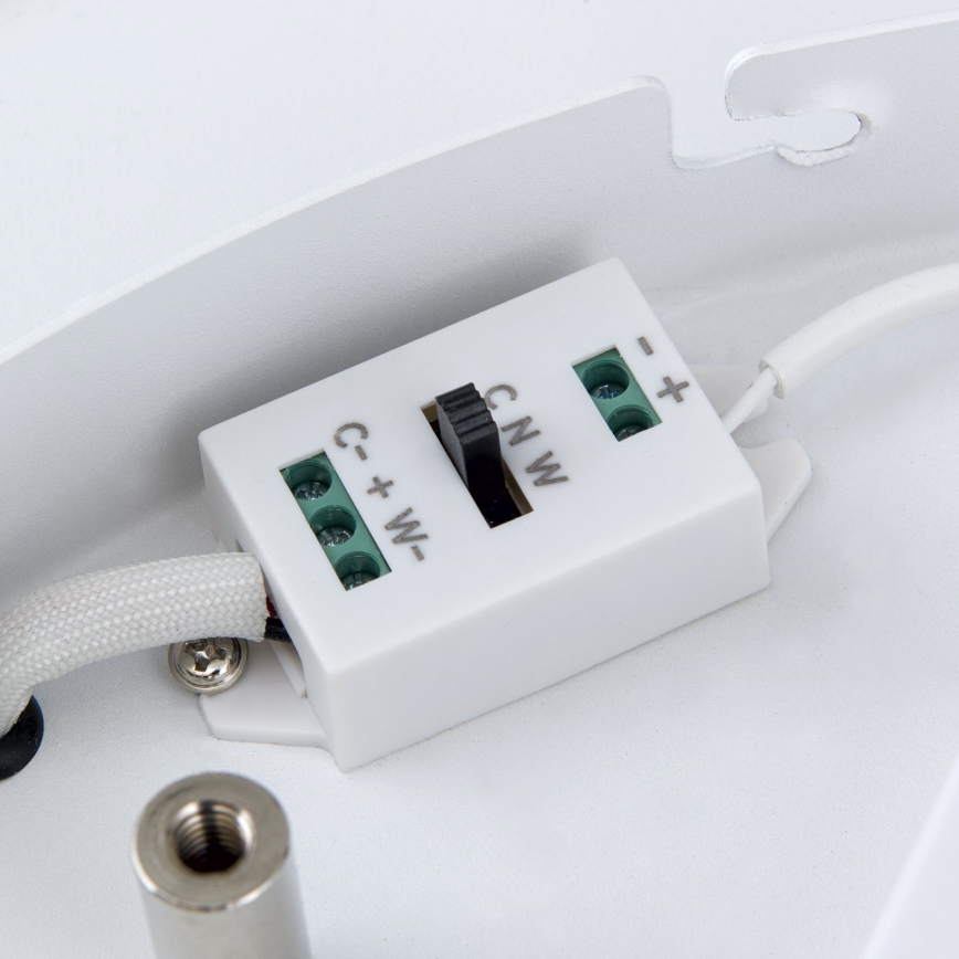 Plafonnier à intensité variable MASCA LED/36W/230V 2700/3350/4000K d. 40 cm blanc