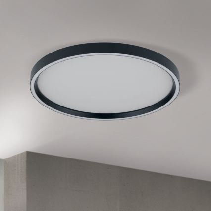 Plafonnier à intensité variable MASCA LED/36W/230V 2700/3350/4000K d. 40 cm noir