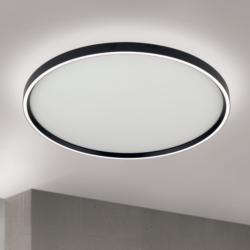 Plafonnier à intensité variable MASCA LED/47W/230V 2700/3350/4000K d. 60 cm noir