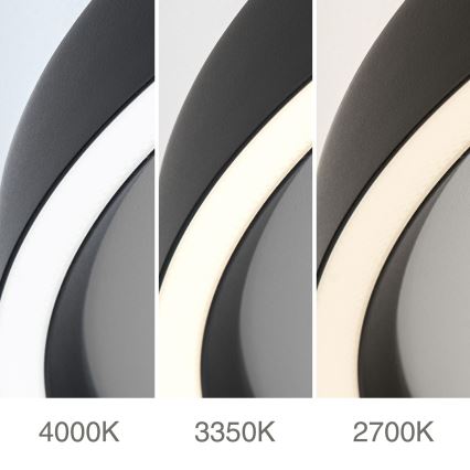Plafonnier à intensité variable MASCA LED/47W/230V 2700/3350/4000K d. 60 cm noir