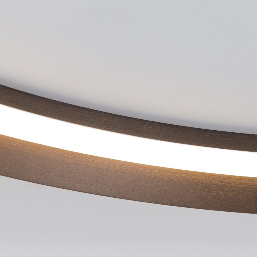 Dimbare LED Plafondlamp MANTA LED/38W/230V 2700/3000/4000K diameter 45 cm bruin
