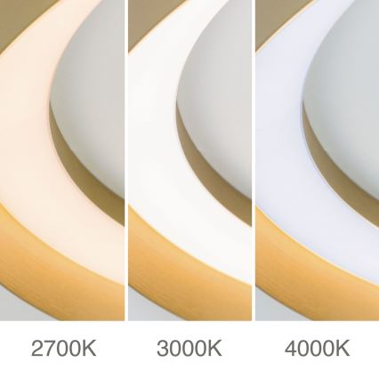 LED Dimbare plafondlamp MANTA LED/38W/230V 2700/3000/4000K Ø 45 cm goudkleurig