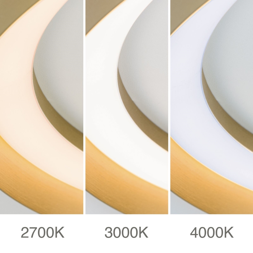 LED Dimbare plafondlamp MANTA LED/38W/230V 2700/3000/4000K Ø 45 cm goudkleurig