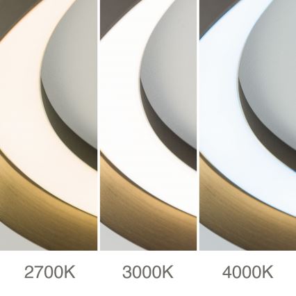 LED Dimbaar Plafondlamp MANTA LED/38W/230V 2700/3000/4000K Ø 45 cm bruin