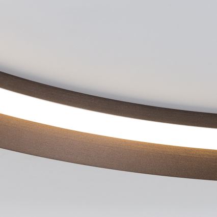 LED Dimbaar Plafondlamp MANTA LED/38W/230V 2700/3000/4000K Ø 45 cm bruin