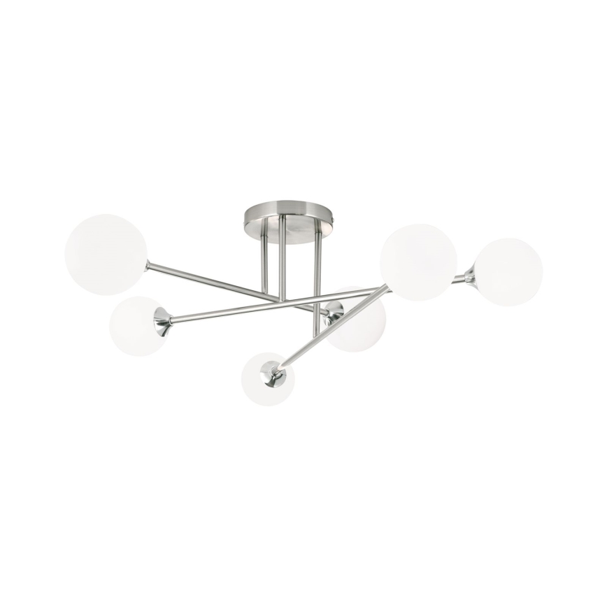 Bevestigde hanglamp SNOWWHITE 6xG9/20W/230V diameter 84 cm mat chroom
