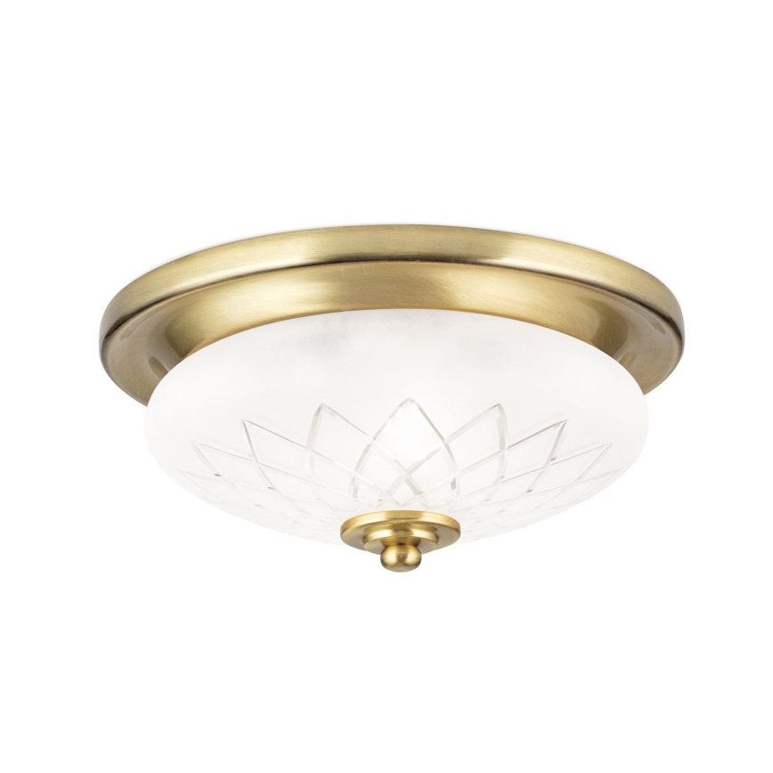 Plafondlamp PORTO 1xE27/40W/230V diameter 26 cm goud