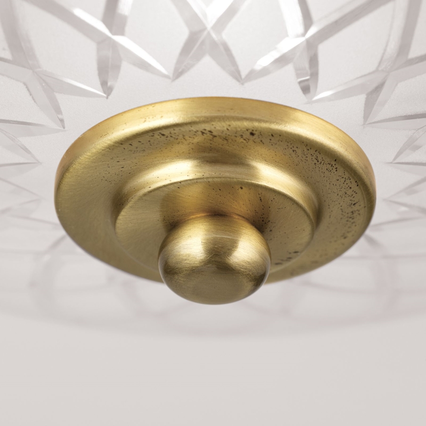 Plafondlamp PORTO 1xE27/40W/230V diameter 26 cm goud