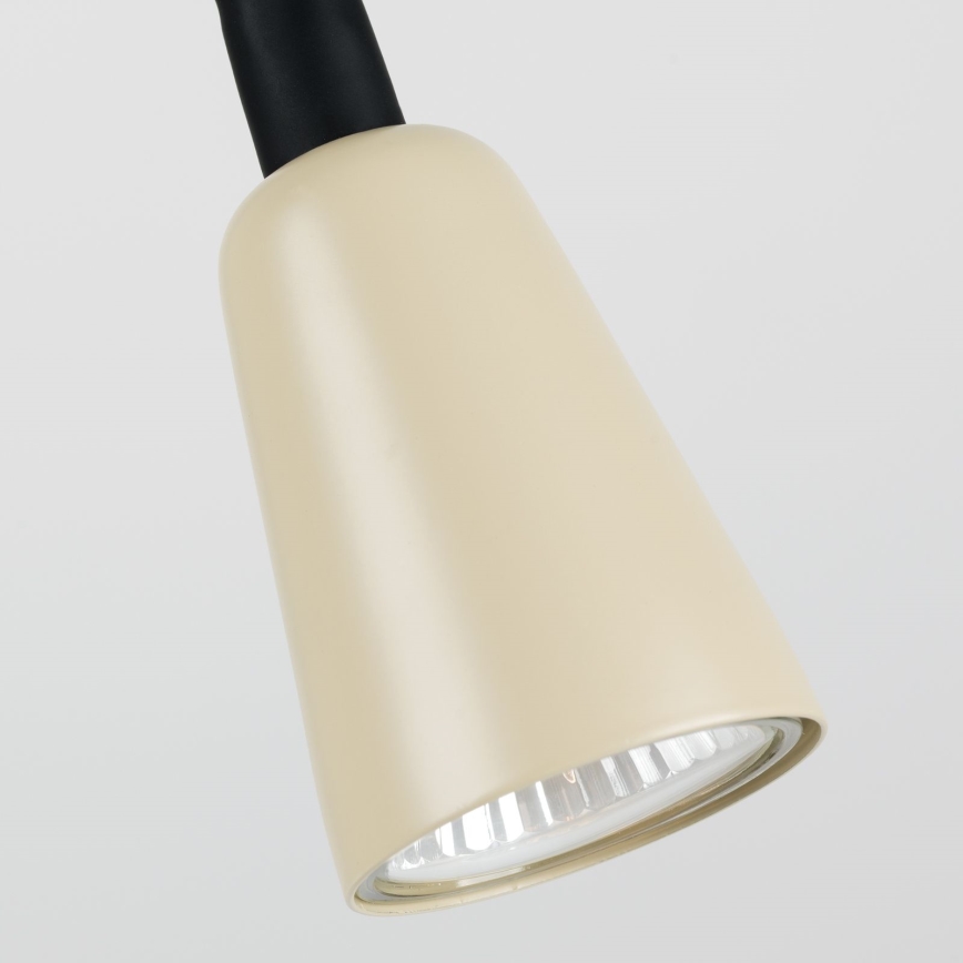 Dimbare flexibele bureaulamp DOTTY 1xGU10/10W/230V beige/zwart