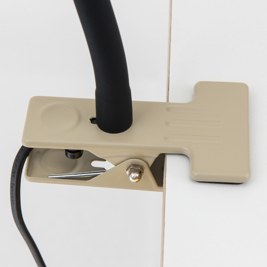 Flexibele tafellamp met klem DOTTY 1xGU10/10W/230V beige/zwart