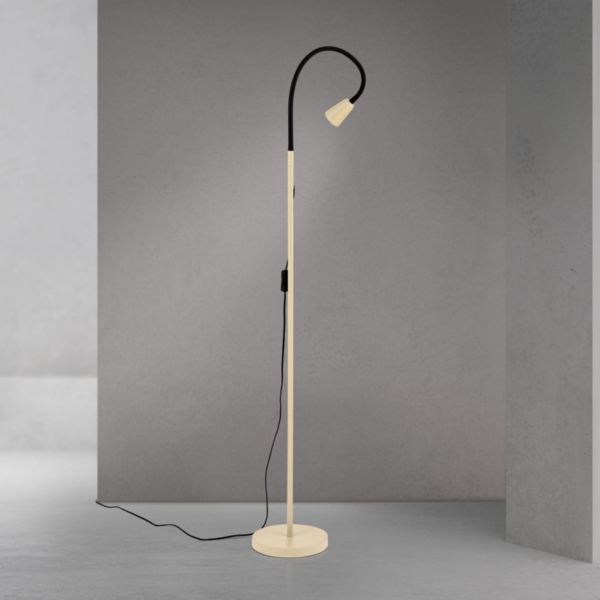 Flexibele vloerlamp DOTTY 1xGU10/10W/230V beige/zwart