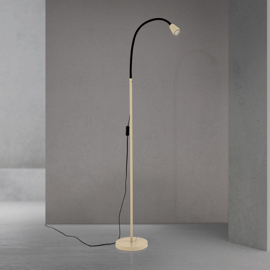 Flexibele vloerlamp DOTTY 1xGU10/10W/230V beige/zwart