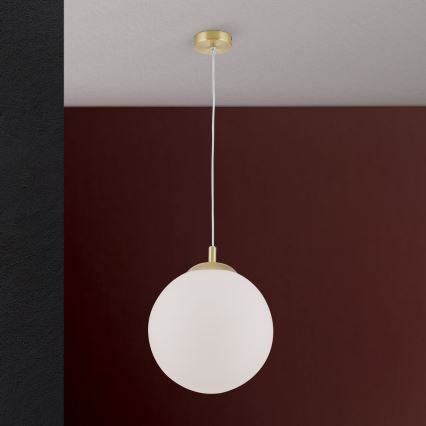 Hanglamp MADIS met kabel 1xE27/60W/230V goudkleurig