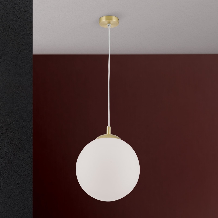 Hanglamp MADIS met kabel 1xE27/60W/230V goudkleurig